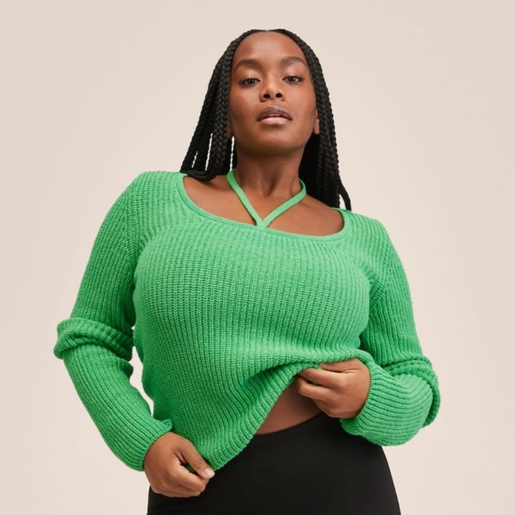 MANGO Bow collar sweater - Picture 4 of 5